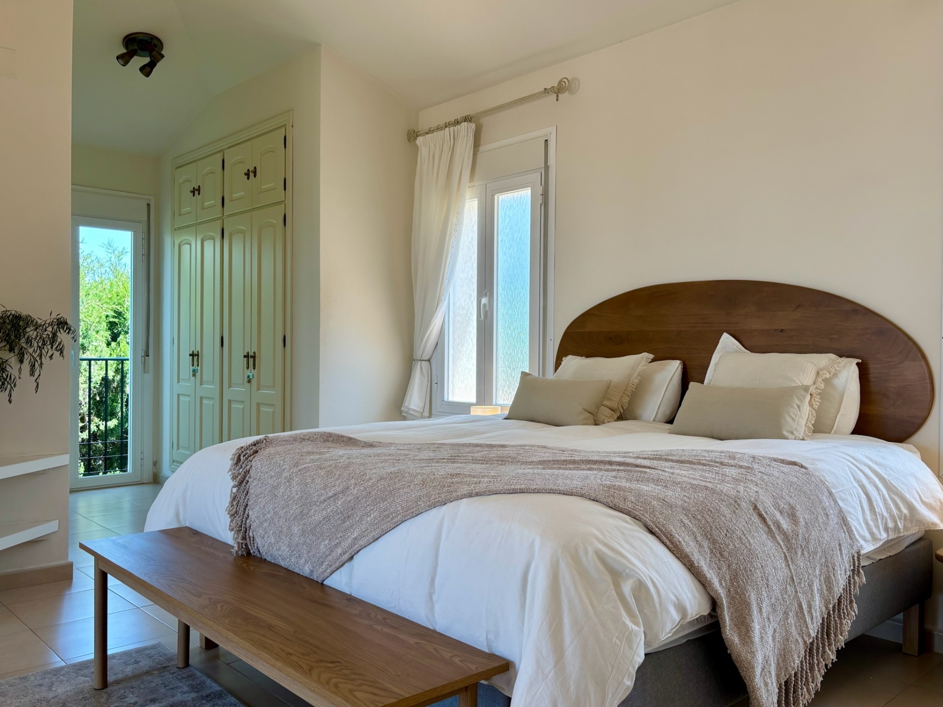Master bedroom · Linen, light, and quiet